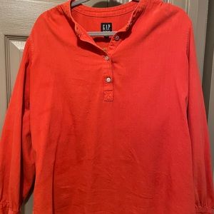 Burnt orange Gap Denim shirt